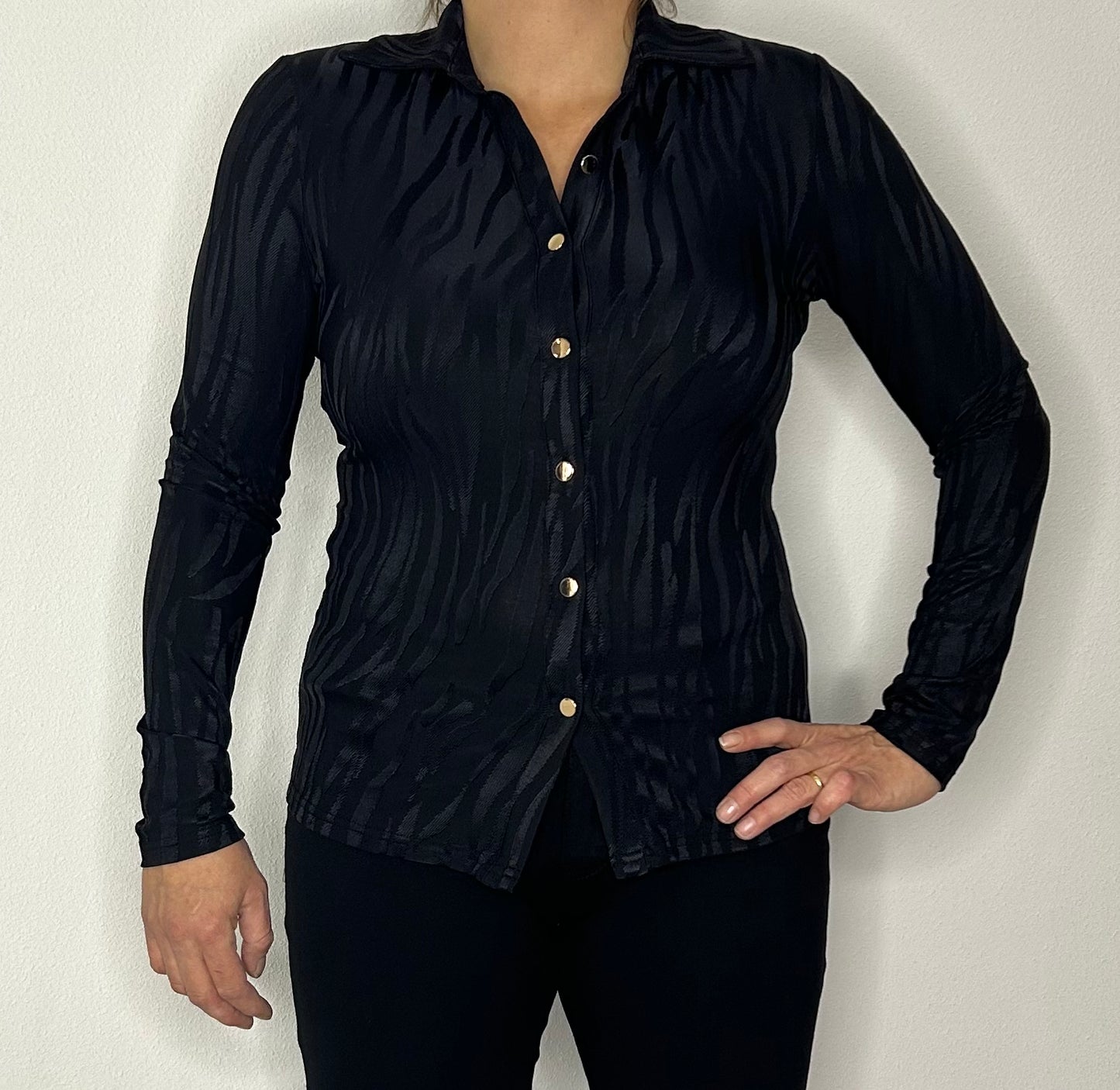 Gouden knopen blouse