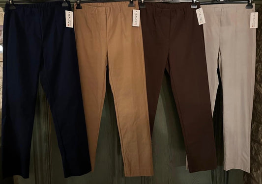 Italy stretch broek met kleine split